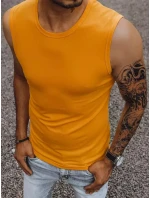 Pánské tričko bez rukávů s potiskem oranžové Dstreet model 21965023 - FashionStreet