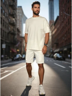 Pánska základná biela súprava FashionStreet AX0798