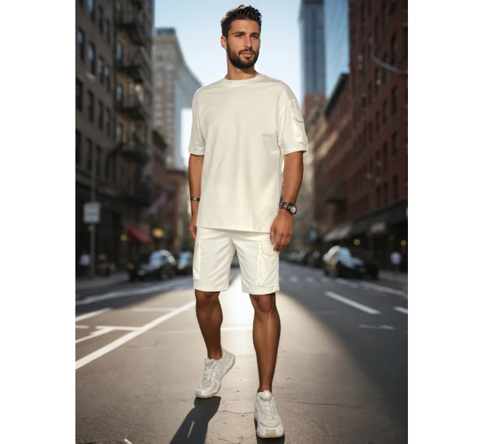 Pánska základná biela súprava FashionStreet AX0798