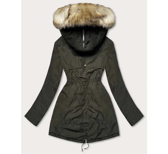 CIEPŁA DAMSKA PARKA ZIMOWA KHAKI model 21241757 - MHM CIEPŁA DAMSKA PARKA ZIMOWA KHAKI model 21241757 - MHM