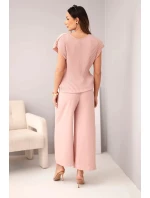 Komplet z + spodnie tmavě pudrově růžová model 22010202 - K-Fashion Komplet z + spodnie tmavě pudrově růžová model 22010202 - K-Fashion