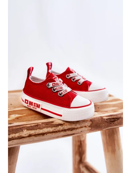 Dětské látkové tenisky BIG STAR model 21594786 červená - Big Star Shoes