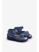 Kapcie Sandałki Dziecięce NEL 310-06 GOKIDS Granatowe