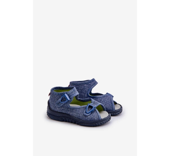 Kapcie Sandałki Dziecięce NEL 310-06 GOKIDS Granatowe