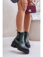 Kožené Zateplené Boty S Dekorací model 21673735 - Zazoo