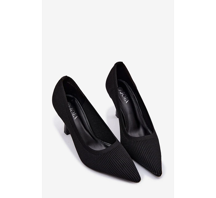 Materiálové Podpatky Lodičky Černé model 22102879 - Boto