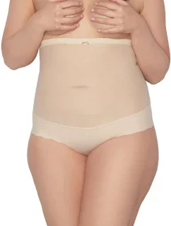 Dámská stahovací tanga Glam string beige - MITEX