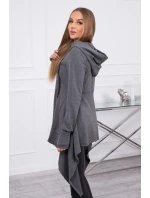 Mikina s kapucňou a zipsom na boku graphite Mikina s kapucňou a zipsom na boku graphite