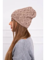 Fleecová čiapka Teresa K285 tmavo béžová