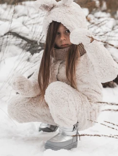 Dziecięce Śniegowce Big Star KK374218 Szaro-Srebrne