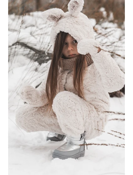 Dziecięce Śniegowce Big Star KK374218 Szaro-Srebrne Dziecięce Śniegowce Big Star KK374218 Szaro-Srebrne