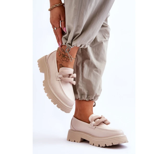 Kožené boty Big Star Béžová model 21618136 - Big Star Shoes