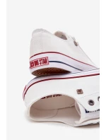 Trampki Męskie Niskie Materiałowe Big Star DD174500 Białe