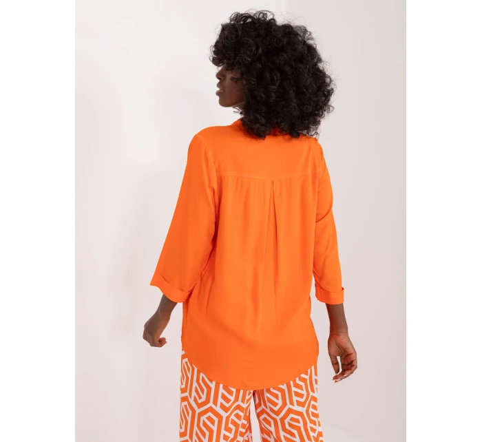 Bluzka model 20100966 pomarańczowy - FPrice Bluzka model 20100966 pomarańczowy - FPrice