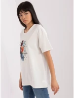 T shirt LK TS model 18741366 ecru - FPrice T shirt LK TS model 18741366 ecru - FPrice