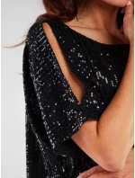 Dámské mini šaty s Černá model 19916509 - awama Dámské mini šaty s Černá model 19916509 - awama