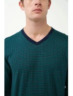 Vamp - Pánska nočná košeľa 21604 green-black - Vamp Vamp - Pánska nočná košeľa 21604 green-black - Vamp