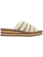 Dámské žabky na podpatku béžové model 22097126 - Rieker Dámské žabky na podpatku béžové model 22097126 - Rieker