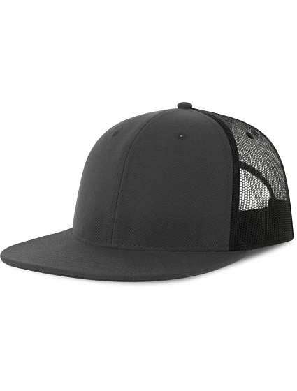 Atlantis Headwear Snap Mesh-S 6-panelová truckerová čiapka 33.0257 tmavošedá/čierna Atlantis Headwear Snap Mesh-S 6-panelová truckerová čiapka 33.0257 tmavošedá/čierna