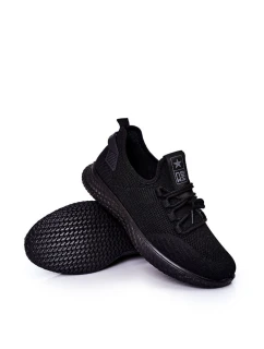 Męskie Sportowe Buty Slip-On Czarne Ryan