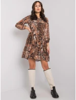 Šaty WN SK hnědá model 16327859 - FPrice Šaty WN SK hnědá model 16327859 - FPrice