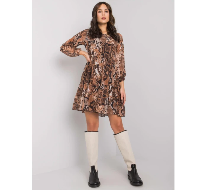 Šaty WN SK hnědá model 16327859 - FPrice Šaty WN SK hnědá model 16327859 - FPrice