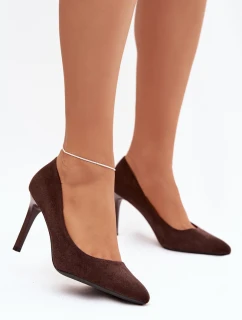 Dámske lodičky Sergio Leone - čokoládové