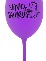 VÍNOSAURUS - fialová sklenice na víno 350 ml