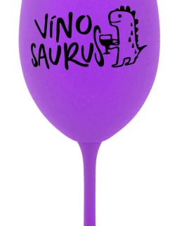 VÍNOSAURUS - fialová sklenice na víno 350 ml