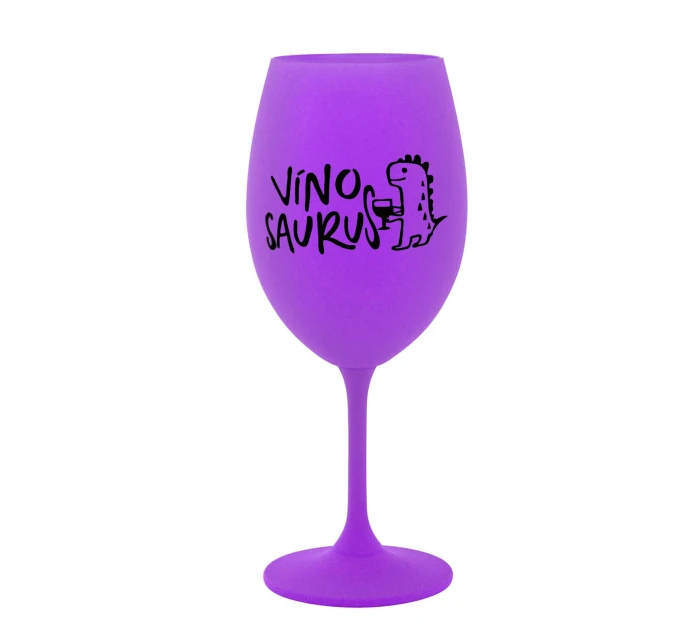 VÍNOSAURUS - fialová sklenice na víno 350 ml