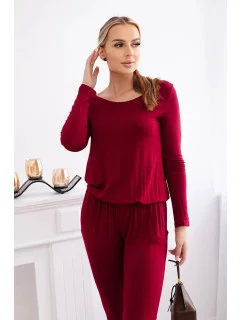 Kombinéza z viskózy 1065 bordová - Koucla