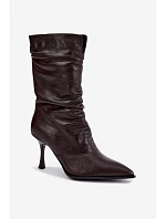 Boty na podpatku model 231587 Step in style Boty na podpatku model 231587 Step in style