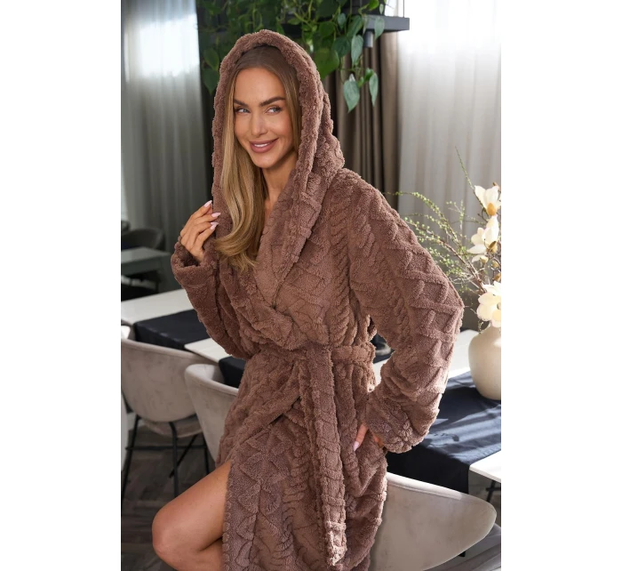 Dlouhý dámský župan 2402 model 20504586 S2XL - L&L