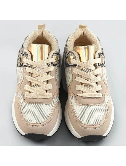Béžové dámské sportovní boty model 17177655 Béžové dámské sportovní boty model 17177655
