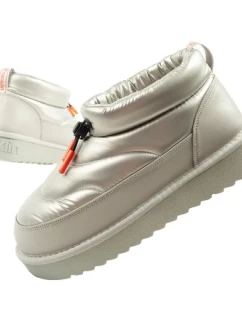 D.Franklin snehové topánky ženy zimné módne zateplené topánky strieborné ženy