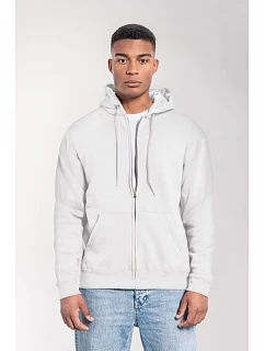 Fruit of the Loom Iconic Premium Hooded Sweat Jacket Mikina s kapucňou z hrubej bavlny 16.2286 biela