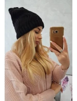 Fleecová čiapka Sylwia K244 čierna