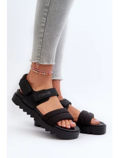 Sandały Damskie Na Platformie Big Star NN274750 Czarne