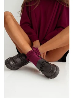 Dámské Bavlněné Ponožky S model 21683156 Bordó - Milena