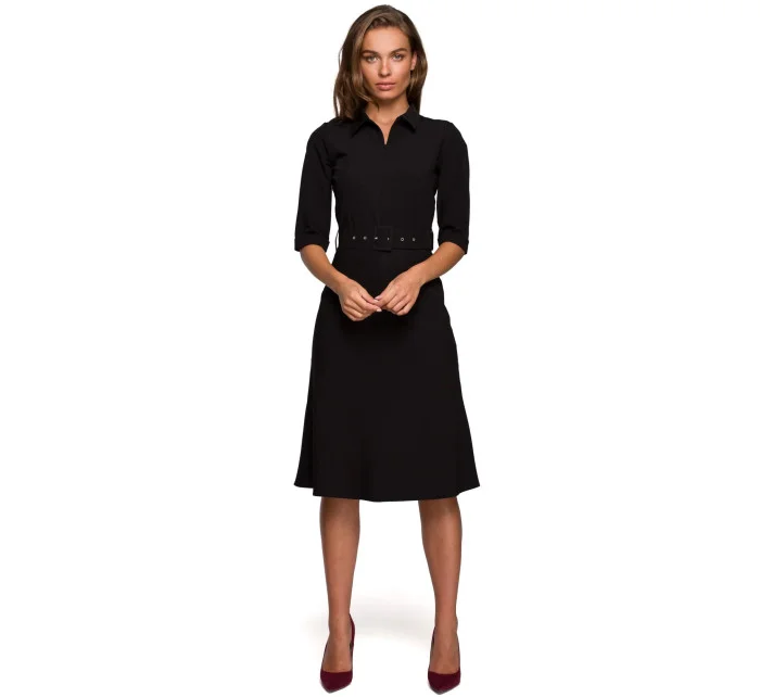 Dámské šaty model 19453710 černé - STYLOVE