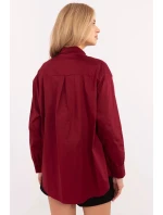 Košeľa s dlhým rukávom model 204363 Taliansko Moda Košeľa s dlhým rukávom model 204363 Taliansko Moda