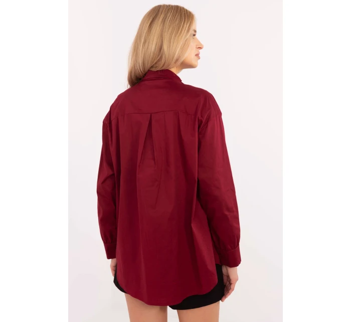 Košeľa s dlhým rukávom model 204363 Taliansko Moda Košeľa s dlhým rukávom model 204363 Taliansko Moda