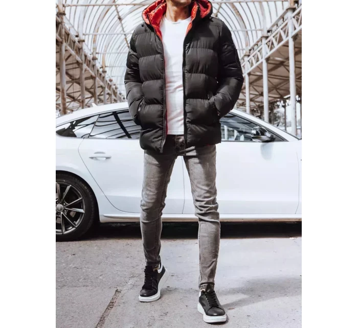 Pánská oboustranná zimní bunda černá Dstreet model 21965482 - FashionStreet