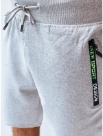 FashionStreet pánske svetlosivé teplákové šortky SX2228
