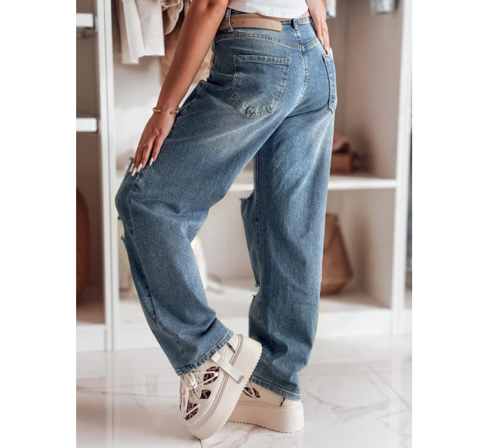 Dámské džínové kalhoty s dírami modré Dstreet model 21985516 - FashionStreet
