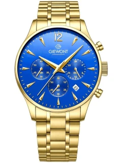 Pánské hodinky Chronograph Sapphire Gold Blue model 21807567 - Giewont