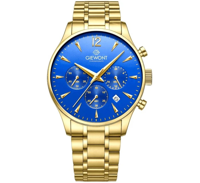 Pánské hodinky Chronograph Sapphire Gold Blue model 21807567 - Giewont Pánské hodinky Chronograph Sapphire Gold Blue model 21807567 - Giewont