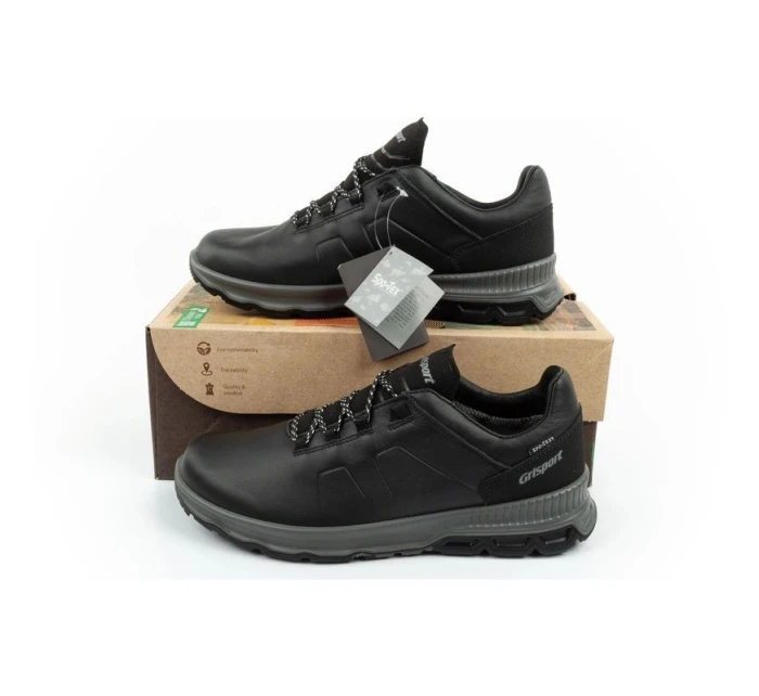 Grisport pánska treková obuv Nero avon SPO-TEX kožená čierna