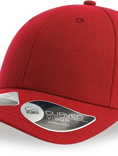 Atlantis Headwear Joshua 6-panelová bejzbalová čiapka 33.0109 červená