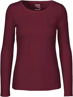 O Dámské tričko s dlouhým rukávem bordeaux model 22505860 - Neutral